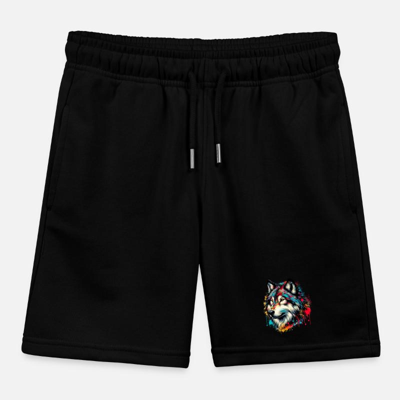 Wolf Kids Organic Sweat Shorts by Stanley/Stella