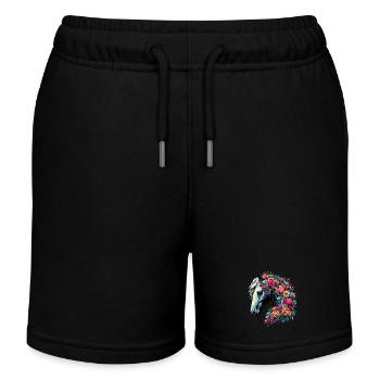 Cheval - Short de jogging enfant bio Stanley/Stella - noir - Devant