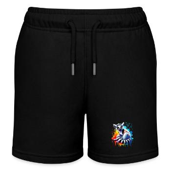 Lemur - Kids Organic Sweat Shorts by Stanley/Stella - black - Front