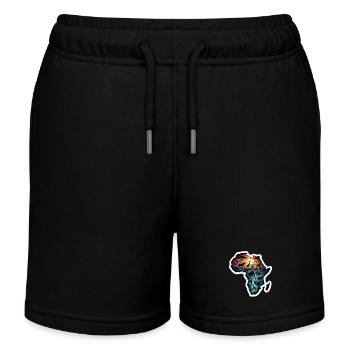 Afrique Aventure - Short de jogging enfant bio Stanley/Stella - noir - Devant