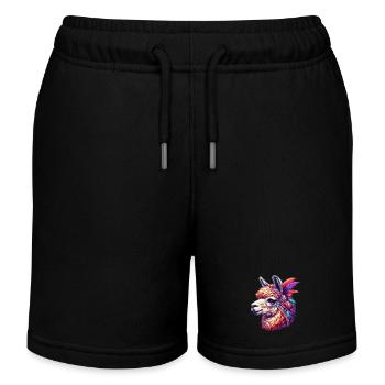 Alpaga - Short de jogging enfant bio Stanley/Stella - noir - Devant
