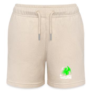 Cthulhu Emerges From The Seas (2 Colors) - Kids Organic Sweat Shorts by Stanley/Stella - soft Ecru - Front