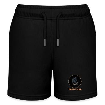 Bullmastiff Hund mit Stachelhalsband - schwarz - Kinder Organic Joggingshorts Mini Bolter von Stanley/Stella - Schwarz - Vorne