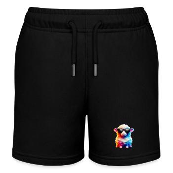 Coole Lammfell-Sonnenbrille - Kinder Organic Joggingshorts Mini Bolter von Stanley/Stella - Schwarz - Vorne