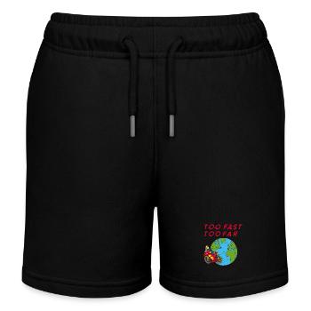 The biker - Kids Organic Sweat Shorts by Stanley/Stella - black - Front