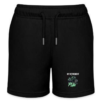 Mon plan de retraite moto - Short de jogging enfant bio Stanley/Stella - noir - Devant