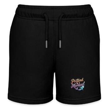 Mermaid Fable Mermaids Fairy Tale - Kids Organic Sweat Shorts by Stanley/Stella - black - Front