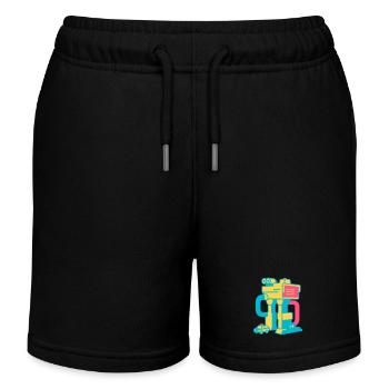 Pop Art Toy Set - Kinder Organic Joggingshorts Mini Bolter von Stanley/Stella - Schwarz - Vorne