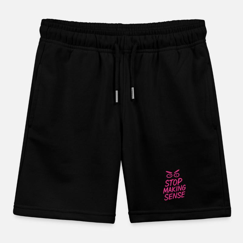 „Stop Making Sense – Sarkasmus-Shirt mit Aussage“ Kinder Organic Joggingshorts Mini Bolter von Stanley/Stella