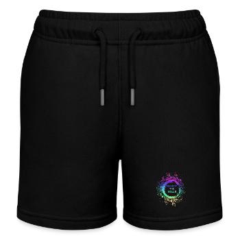 trans, pride, LGBT,regenbogen, protect the dolls - Kinder Organic Joggingshorts Mini Bolter von Stanley/Stella - Schwarz - Vorne