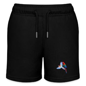 Perroquet - Short de jogging enfant bio Stanley/Stella - noir - Devant