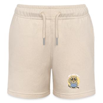 Eule bist du ? - Kinder Organic Joggingshorts Mini Bolter von Stanley/Stella - Natur - Vorne