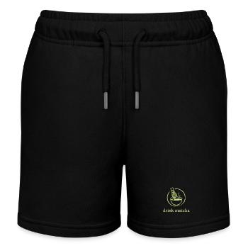 Le Matcha - Short de jogging enfant bio Stanley/Stella - noir - Devant