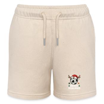 Merry Goalmas Deutschland - Lustiger Fußball Humor - Kinder Organic Joggingshorts Mini Bolter von Stanley/Stella - Natur - Vorne