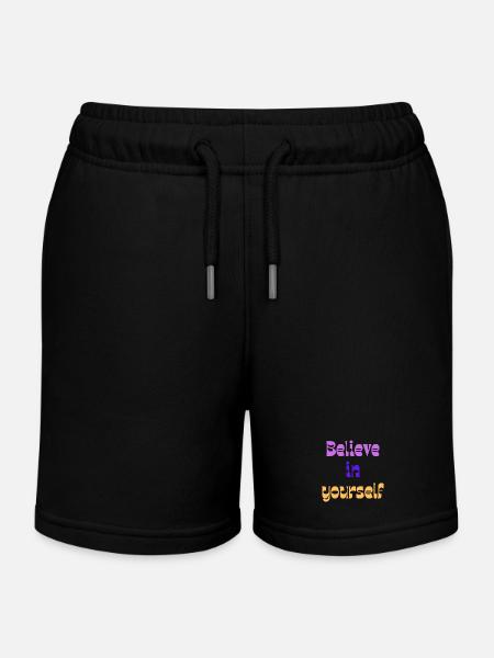Croyez en vous Rétro Dégradé - Short de jogging enfant bio Stanley/Stella - noir
