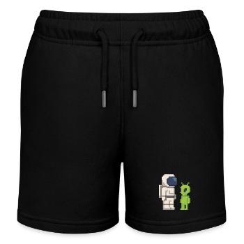 Pixel Astronaut rencontre Alien - Short de jogging enfant bio Stanley/Stella - noir - Devant