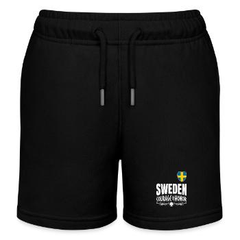 Schweden Nordischer Geist - Kinder Organic Joggingshorts Mini Bolter von Stanley/Stella - Schwarz - Vorne