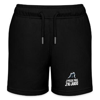 Ich kann nicht, ich habe Judo-Humor-Geschenk - Kinder Organic Joggingshorts Mini Bolter von Stanley/Stella - Schwarz - Vorne