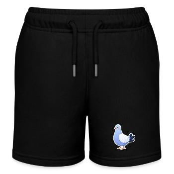 Blue Dove Aufkleber-Illustration - Kinder Organic Joggingshorts Mini Bolter von Stanley/Stella - Schwarz - Vorne