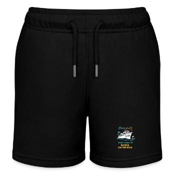 Kreuzfahrtbesatzung 2026 wird höchstwahrscheinlich auf dem Deck tanzen - Kinder Organic Joggingshorts Mini Bolter von Stanley/Stella - Schwarz - Vorne