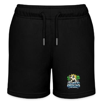greenland is not for sale Lustig Politik Geschenk - Kinder Organic Joggingshorts Mini Bolter von Stanley/Stella - Schwarz - Vorne