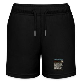 Eisenbahner Definition Eisenbahn Lokomotive - Kinder Organic Joggingshorts Mini Bolter von Stanley/Stella - Schwarz - Vorne