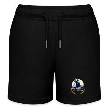 Abschluss 2026 mit einem Diplom - Kinder Organic Joggingshorts Mini Bolter von Stanley/Stella - Schwarz - Vorne