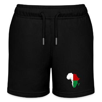 Drapeau de Madagascar Afrique - Short de jogging enfant bio Stanley/Stella - noir - Devant