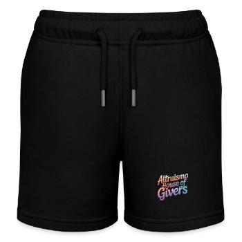 Altruisme Don désintéressé Donner d’école - Short de jogging enfant bio Stanley/Stella - noir - Devant