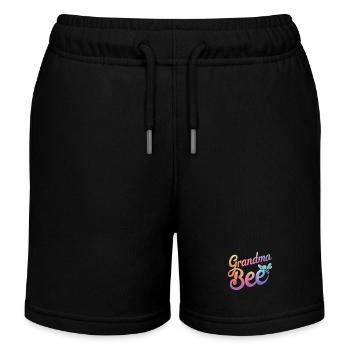 abeille abeille apicultrice abeille abeille - Short de jogging enfant bio Stanley/Stella - noir - Devant