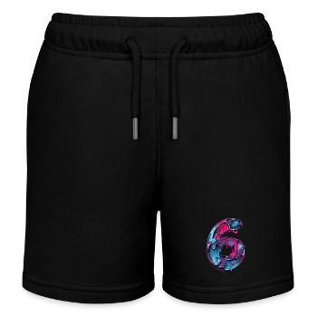 NR. 6 NUMMER 6 COOL 6. GEBURTSTAG - Kinder Organic Joggingshorts Mini Bolter von Stanley/Stella - Schwarz - Vorne