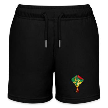 Cerf-volant mignon - Short de jogging enfant bio Stanley/Stella - noir - Devant