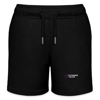 Fitness Team Heart - Kids Organic Sweat Shorts by Stanley/Stella - black - Front