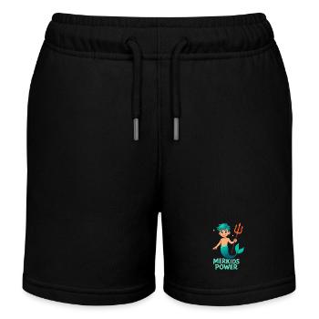 Merkids Power Boy - Kids Organic Sweat Shorts by Stanley/Stella - black - Front