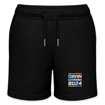 Gran Canaria 2024 Colorful - Kids Organic Sweat Shorts by Stanley/Stella - black - Front