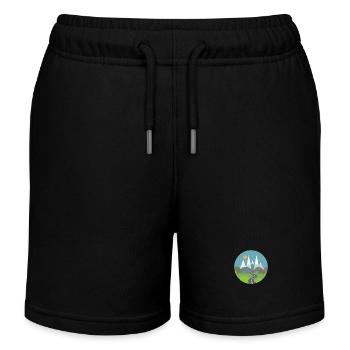 Berge - Kinder Organic Joggingshorts Mini Bolter von Stanley/Stella - Schwarz - Vorne