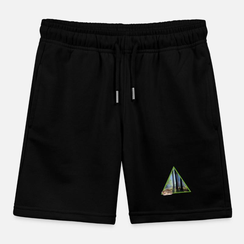 forest 52 with hedgehog Kids Organic Sweat Shorts by Stanley/Stella