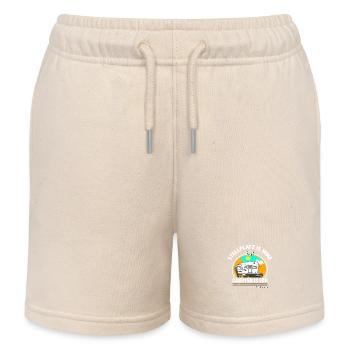 Camper Familie - Camping Wagen - Kinder Organic Joggingshorts Mini Bolter von Stanley/Stella - Natur - Vorne
