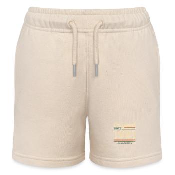 Original 1981 Vintage Geburtstagsgeschenk Retro - Kinder Organic Joggingshorts Mini Bolter von Stanley/Stella - Natur - Vorne