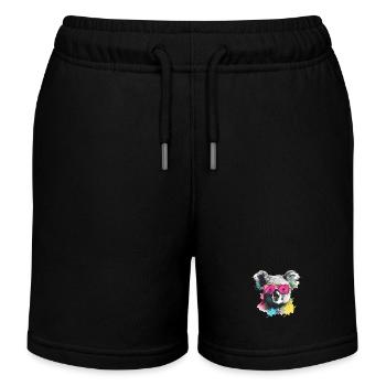 Foo the koala - Kids Organic Sweat Shorts by Stanley/Stella - black - Front
