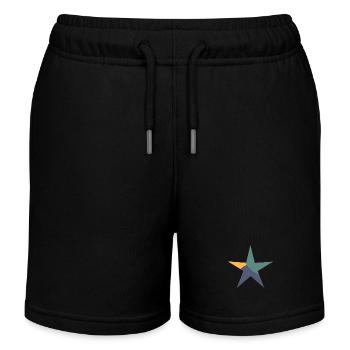 ETOILE. ETOILES. STAR. FÊTE. ANNIVERSAIRE. NOËL - Short de jogging enfant bio Stanley/Stella - noir - Devant