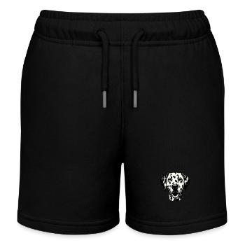 Hundegesicht Dalmatiner - Kinder Organic Joggingshorts Mini Bolter von Stanley/Stella - Schwarz - Vorne