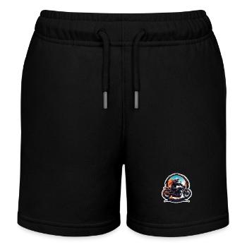 Motard / Motard / Motard / Deux-roues / Cross - Short de jogging enfant bio Stanley/Stella - noir - Devant