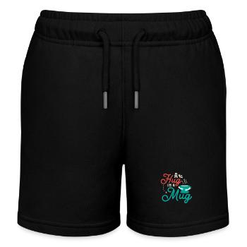 A hug in a mug Tea Bag Tea Drinker - Kinder Organic Joggingshorts Mini Bolter von Stanley/Stella - Schwarz - Vorne