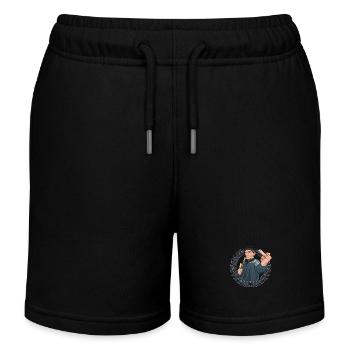 Rieser Grantler // Illustration - Kinder Organic Joggingshorts Mini Bolter von Stanley/Stella - Schwarz - Vorne