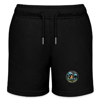 Quad & Offroad - Kinder Organic Joggingshorts Mini Bolter von Stanley/Stella - Schwarz - Vorne