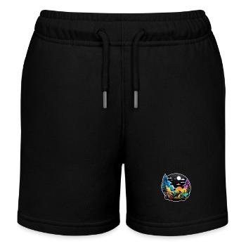 Quad & Offroad - Kinder Organic Joggingshorts Mini Bolter von Stanley/Stella - Schwarz - Vorne