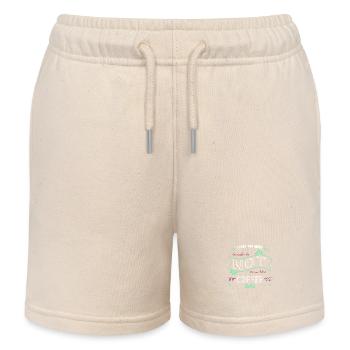 addicted drinking coffee milk coffee mug awesome - Kinder Organic Joggingshorts Mini Bolter von Stanley/Stella - Natur - Vorne