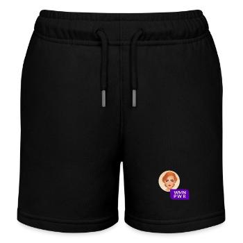 WMN PWR - Visage Féminin - 05 - Short de jogging enfant bio Stanley/Stella - noir - Devant