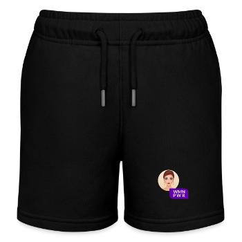 WMN PWR - Visage Féminin - 01 - Short de jogging enfant bio Stanley/Stella - noir - Devant